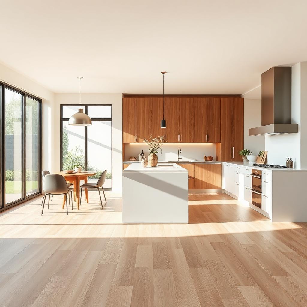 Luxury vinyl flooring DFW kitchen